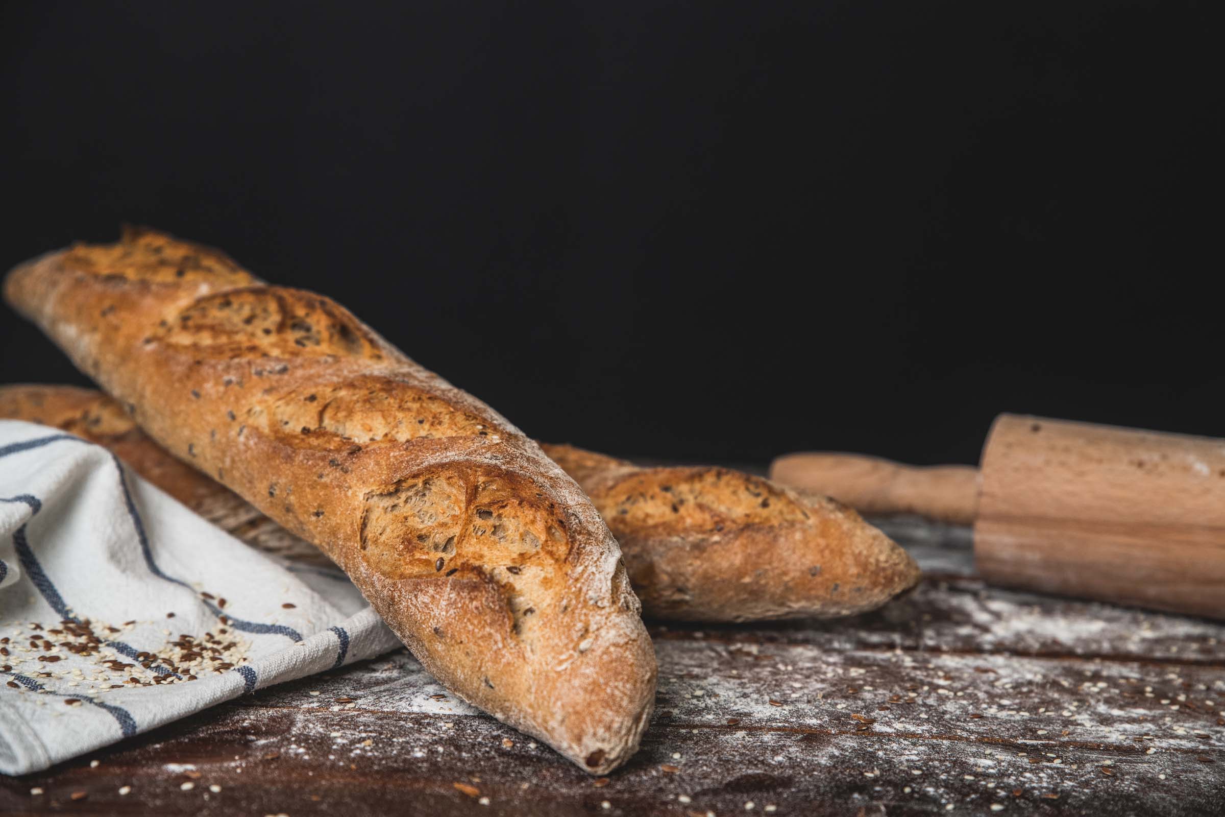Rusztikus magos baguette