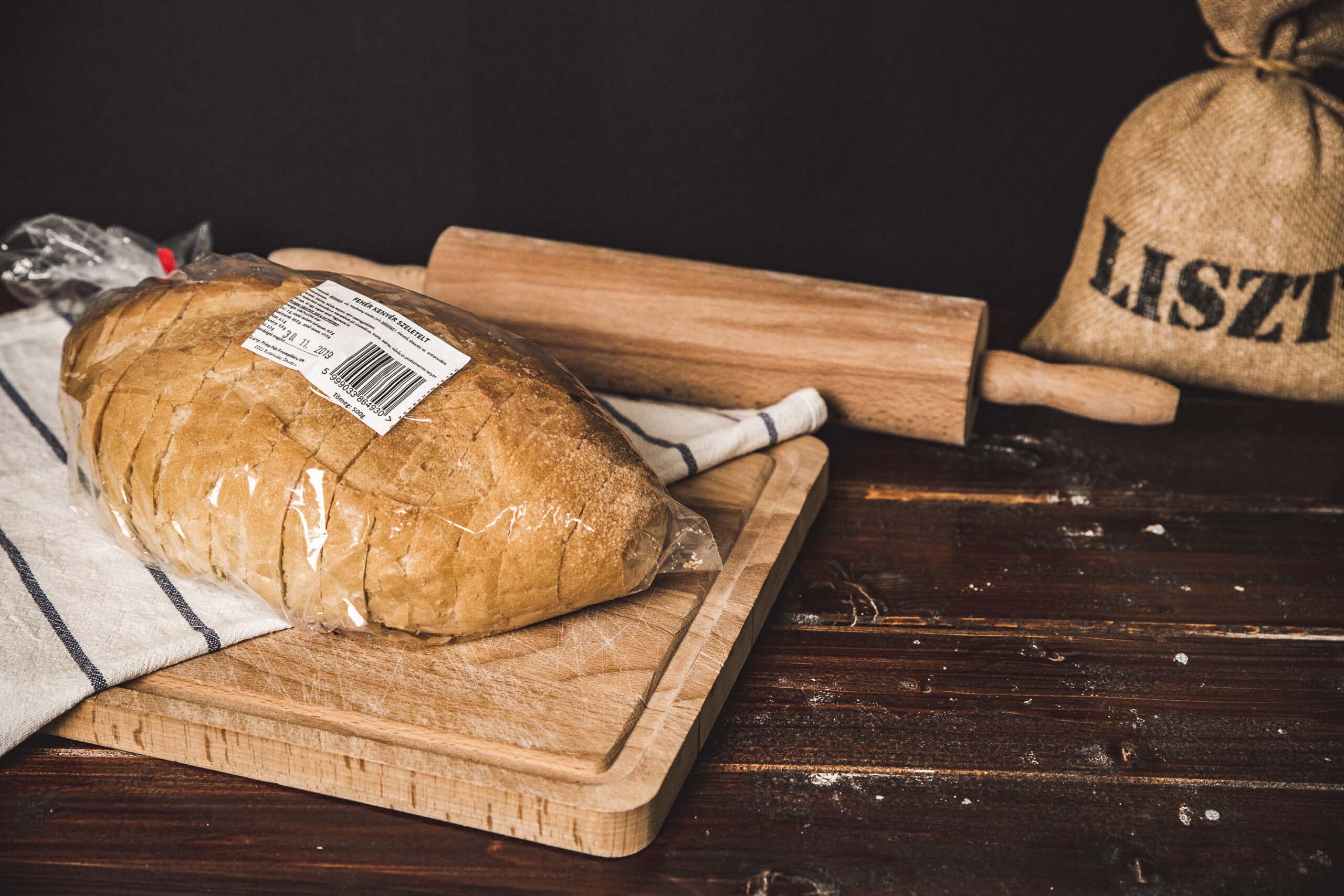 Fehér kenyér (szeletelt, csomagolt) 500g